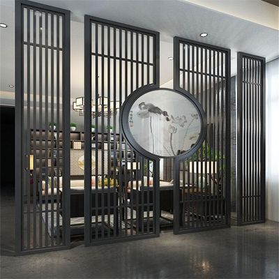 quality  Chemical Living Room Screen Interior Partition Wall Living Room Divider Stainless Steel Screens For Luxury Villa Decoration factory