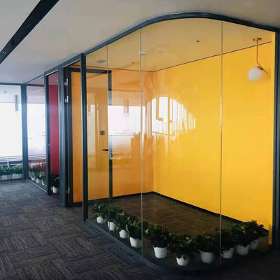 Durable Commercial Aluminum Single Wall Partition Office Partition Glass Partit Screen Glass Blocks