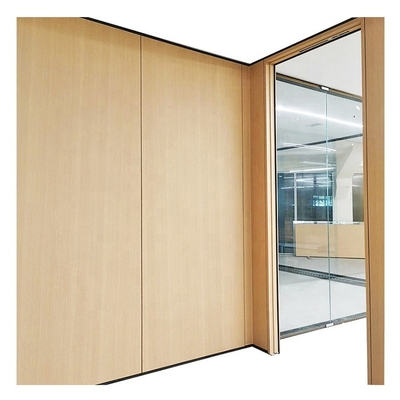 OEM Modern Office 10mm Tempered Gass Wall Panel Partition Glass Wooden Partition For Conference Cubicles