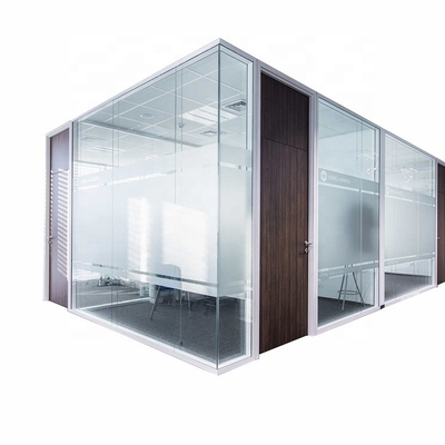 Modern soundproof glass partition frameless glass partition with smart glass