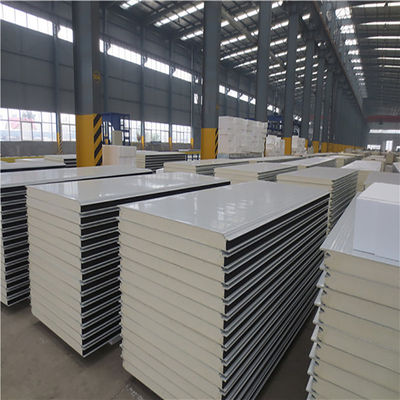 Industrial Waterproof PU Sandwich Panels For Polyurethane Partition Wall Panel