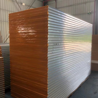 Easy Installation Warehouse Walls Panel Partition Wall Panel Metal Insulated Soundproof Rock Wool Sandwich Panel