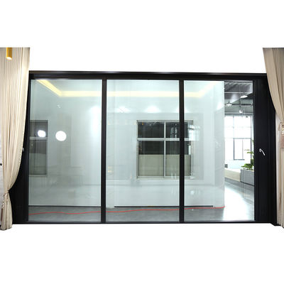 Modern portable framed glass partition door office partition wall fixed compartment for commerical building