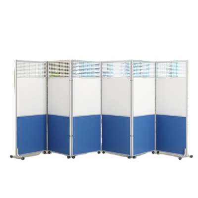 Privacy Collapsible Divider Panel Desk Divider Free Height Difference Office Position PVC Partition Wall