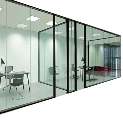 Modern Office Frame Aluminum Office Frosted Glass Separation Partition Philippines Partition Wall