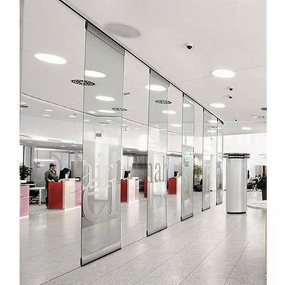 Commercial Furniture Greatfold Folding Doors Tempered Frameless Glass Partition Wall