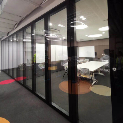 Modern Modular Hot Selling Furniture Well With Tempered Glass Frame Aluminum Office Full Height Partition Wall