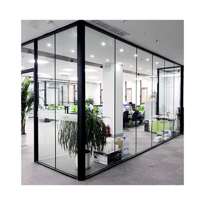 Modern Single Temporary Thermal Insulation Office Glass Wall Partitions