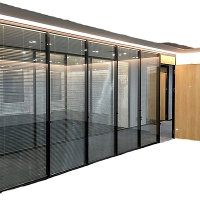 Tempered Glass Modern Aluminum Frame Integrated Canopy Office Frosted Glass Interior Partition