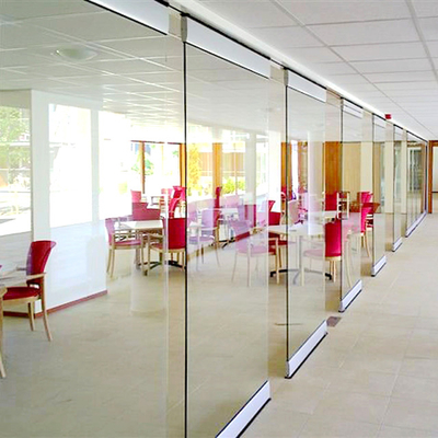 Contemporary Top Backed Balcony Sliding Glazed Door Folding Glass Door Hardware