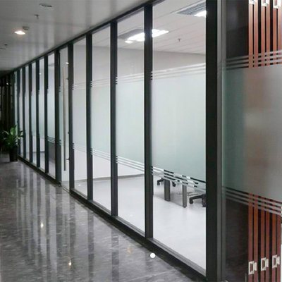 Contemporary Temporary Detachable Foldable Aluminum Frame Single Glazed Soundproof Sliding Folding Movable Glass Walls